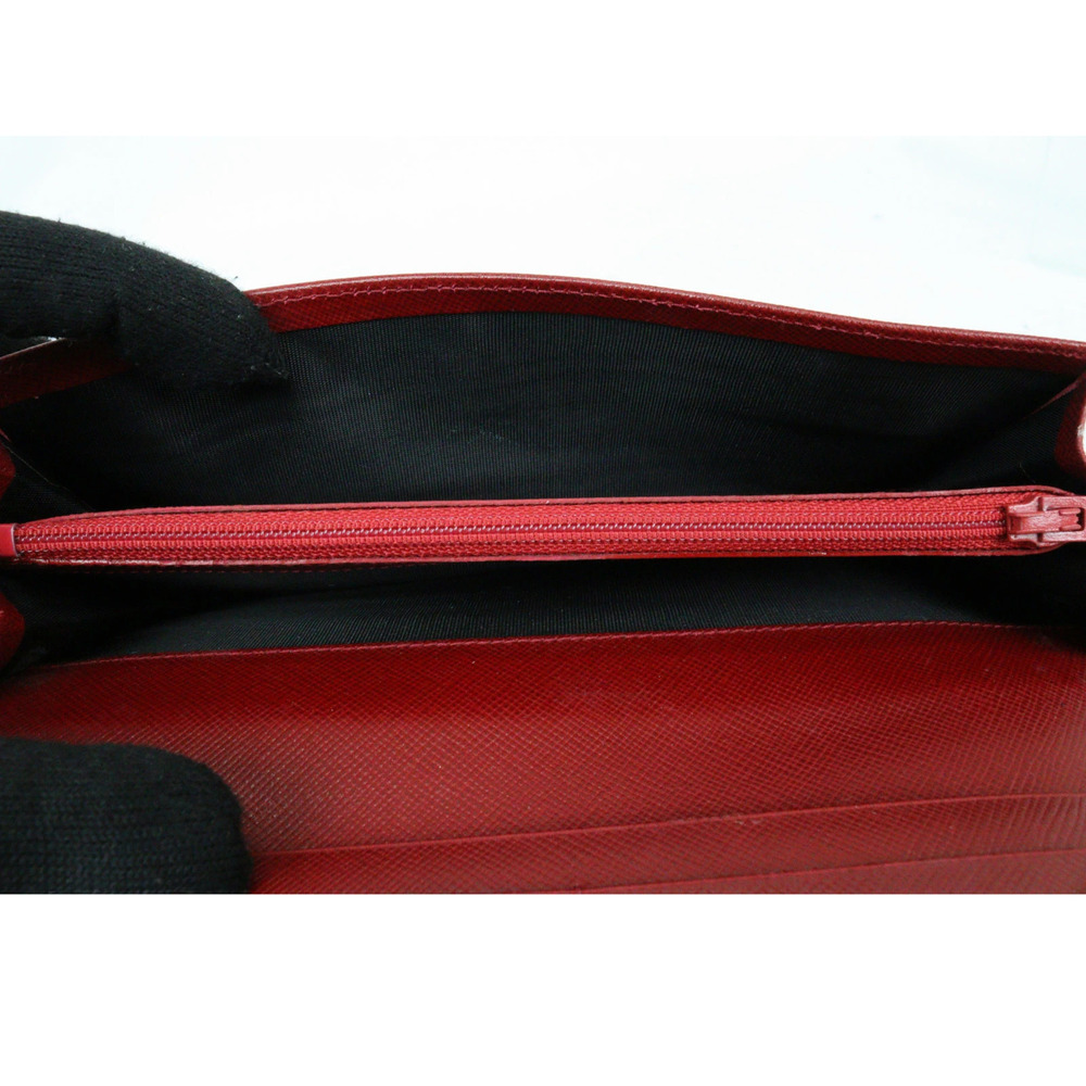 PRADA Long Wallet CHERRY Red - Picture 7 of 10